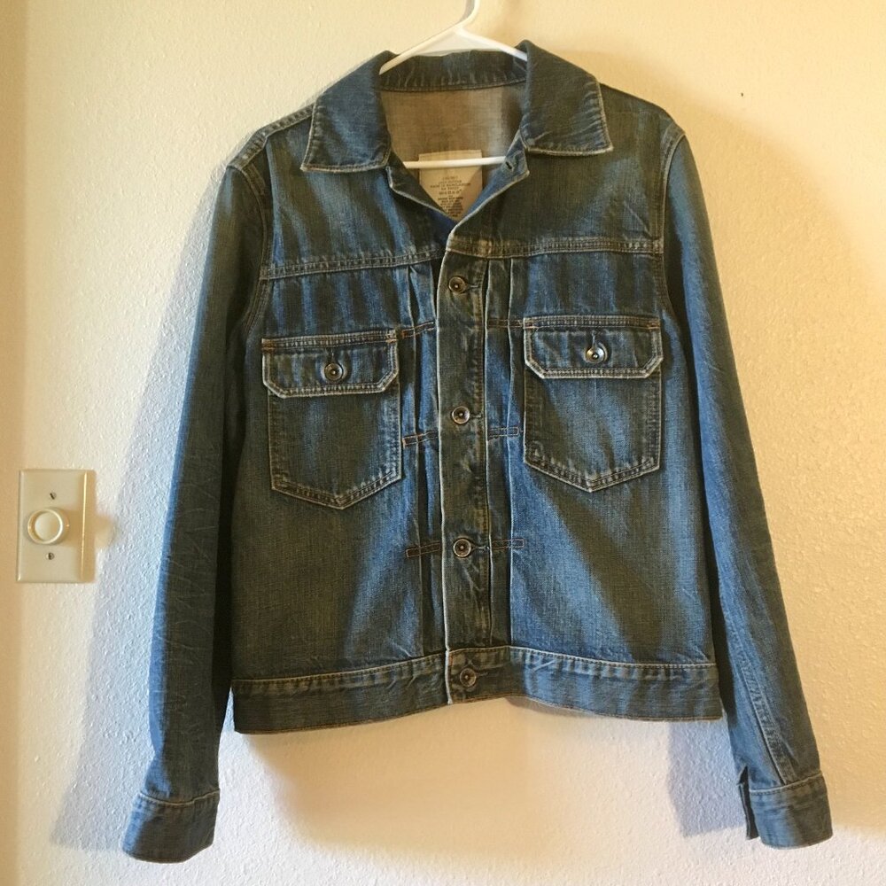 Gap Medium Wash Denim Jacket Medium Wash Blue Jeans Jacket Pockets Size S